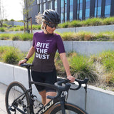 ES16 Cykeltrøje Elite Stripes - "Bite The Dust" Purple black. Women